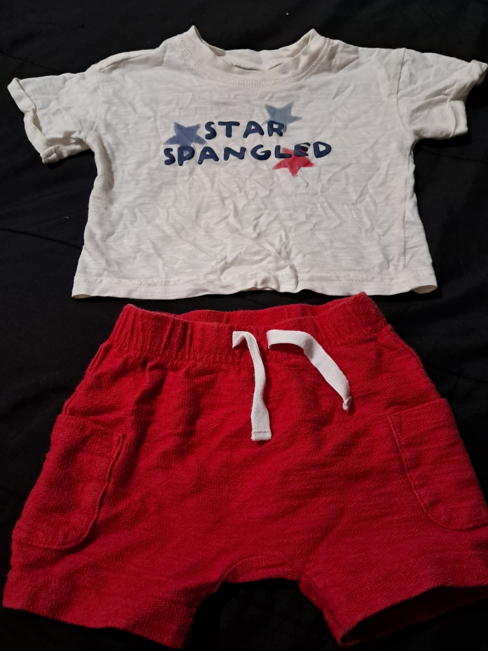 Carter's Red Knit Drawstring Shorts